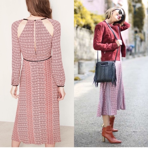 Maje Dresses & Skirts - Maje Robyn Dress Women’s Size 1 Small Maxi Boho Long Purple Pink